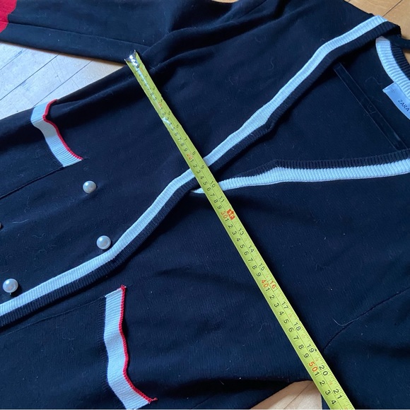 Zara knit black pearl button relaxed fit dress - Picture 10 of 11